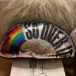 “So over it” sequined accent pillow